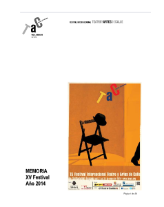 Portada del documento Memoria Edición XV (Año 2014).pdf